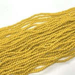 KB031☆お得2連セット☆2x3mm☆カットガラスビーズ☆ボタンカット☆1連約36cm☆黄色