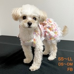 【犬服】犬ワンピース　犬キャミソール　犬夏服　花柄