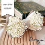 【ordermade】フラワー蝶ネクタイ＊チャームリボン （ホワイトベージュ×パープル）子供から大人までOK♡