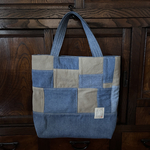 sowelu2015様専用　m495デニムtote bag(水色系パッチ)