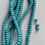 6pcs green donuts beads