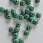 再販3}  16pcs   shell brown pendant beads