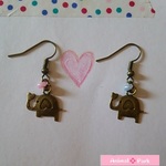 仲良し＆ラブラブ  ゾウ ピアス