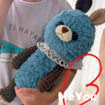 BIGサイズ!!!夏カラーなチョコミントうさぎさん☆あみぐるみ☆編みぐるみ☆ウサギ☆MeYou
