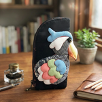 【キット】ハシビロコウの筆入れ【古布】
