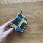 mina  perhonen thoroughbred 極小 ミニL字ポーチ　ミナペルホネン の刺繍生地　カード入れ　スマートキー入れ