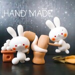 ❀お月見双子うさぎさん❀ ハンドメイド マスコット 粘土 干支 十五夜 人形