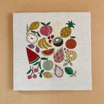 刺繍フレーム　夏の果物