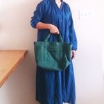 リネン帆布のバッグ