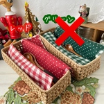 クリスマスカラーの内布付🎄シンプルカトラリーケース