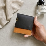 ◆ お札が折れない上品レザーの薄型ウォレット◆　レザー財布　ミニ財布　ウォレット　革財布　コンパクト財布　コンパクトウォレット　ミニウォレット　レディース　メンズ　ペア　ギフト　二つ折り財布