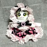 ＴＯＹにゃんドレスセット・ブラック＆ピンクハート