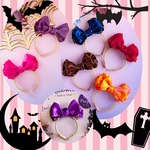 新色追加💖ハロウィン限定色🎃Princessペット用カチューシャ🎀fairy🎀フーシャピンク💖ビビットパープル💜 プリンセス👸ドール系🎀サテン🩷撮影会　誕生日 【ネコポス対応】