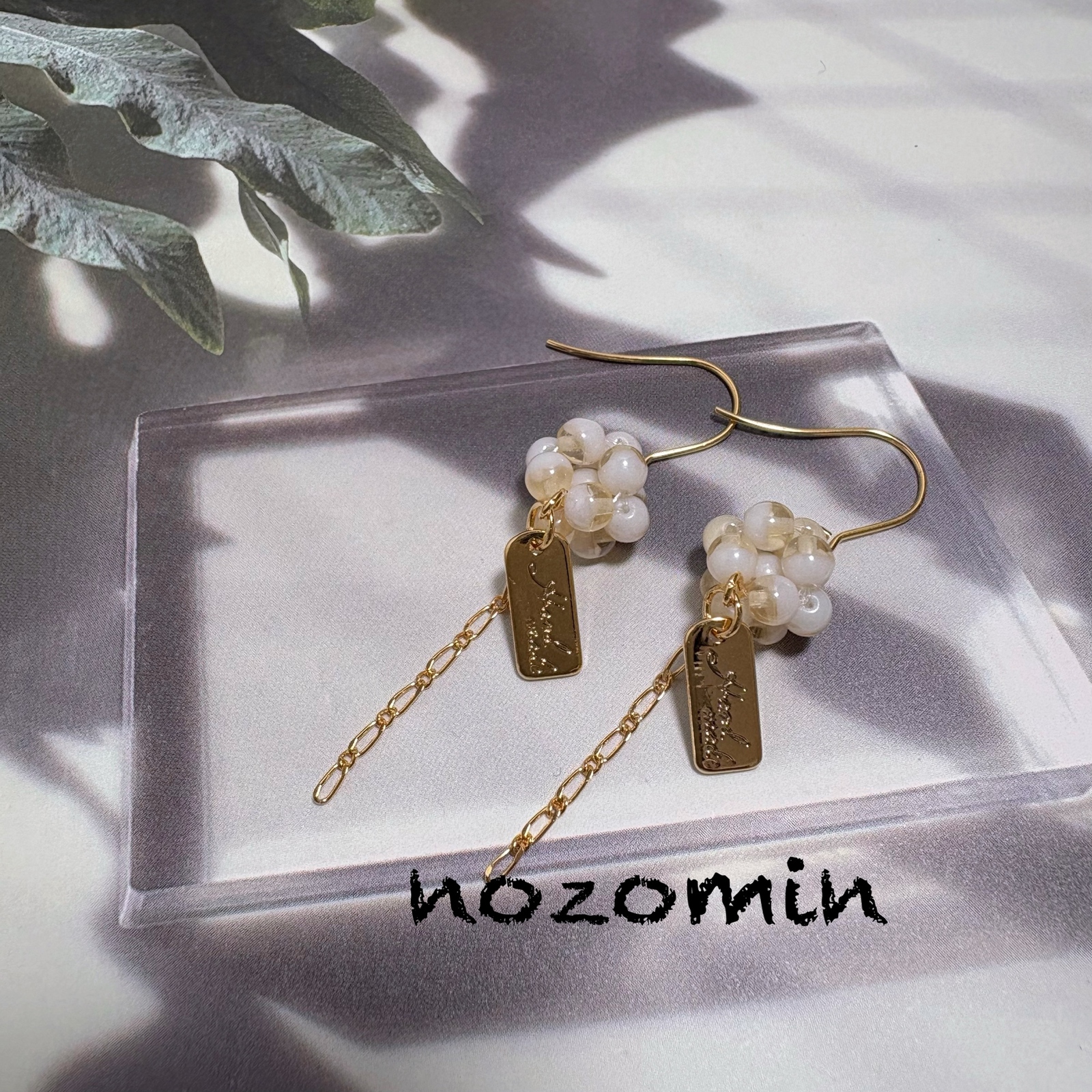 154・B しゃぼん玉ピアス ハンドメイド - NOZOMIN116'S GALLERY
