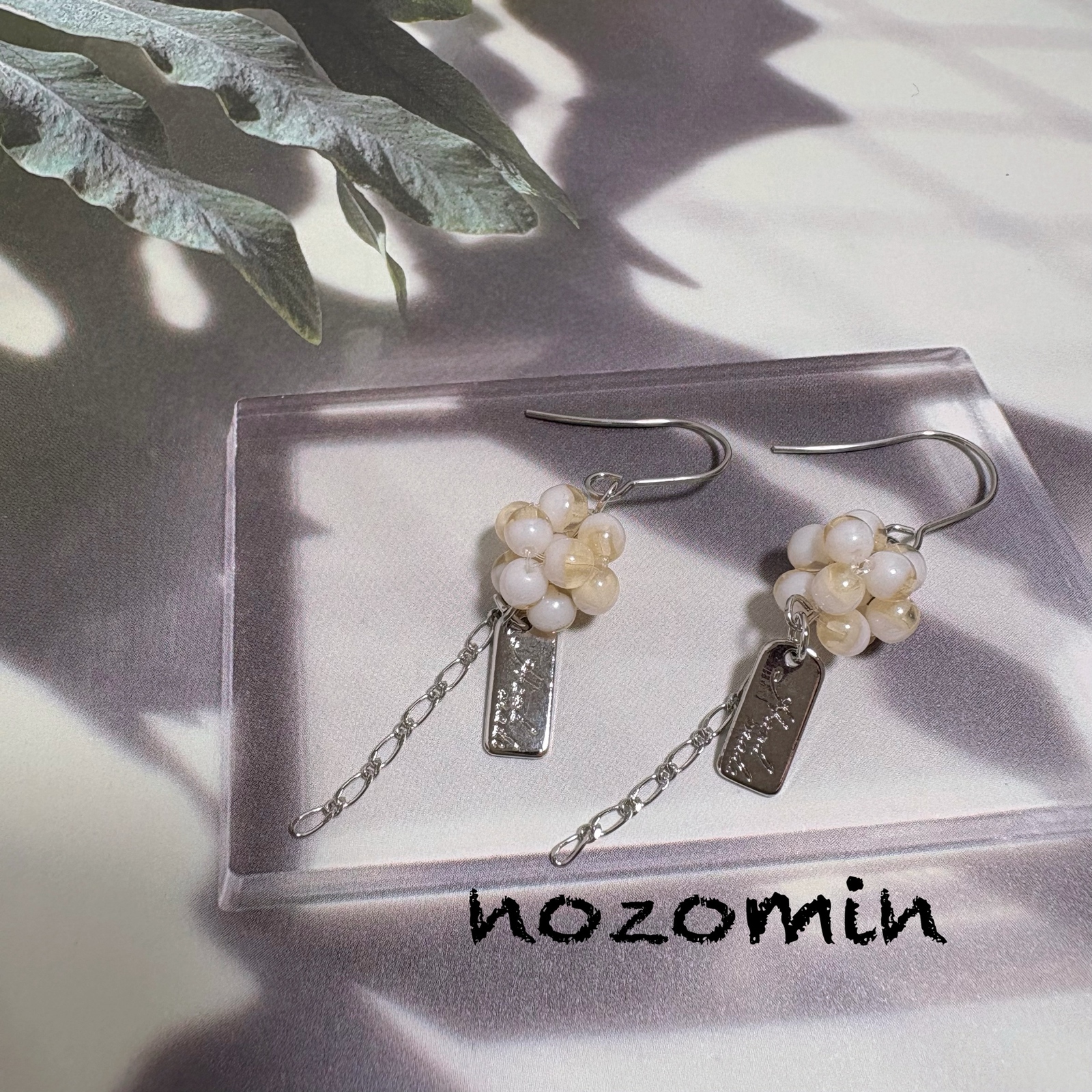 154・B しゃぼん玉ピアス ハンドメイド - NOZOMIN116'S GALLERY
