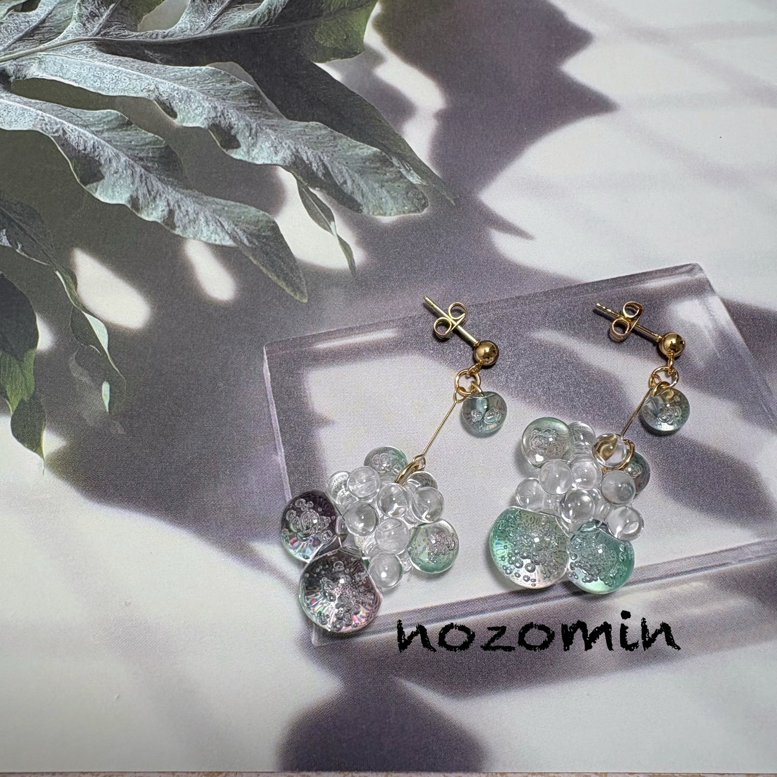 154・A しゃぼん玉ピアス ハンドメイド - NOZOMIN116'S GALLERY