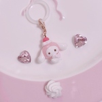 さくらんぼの妖精さんチャーム🍒ピンク羽໒꒱*.°