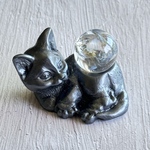 猫のスフィア台＆アイリス水晶✨✨