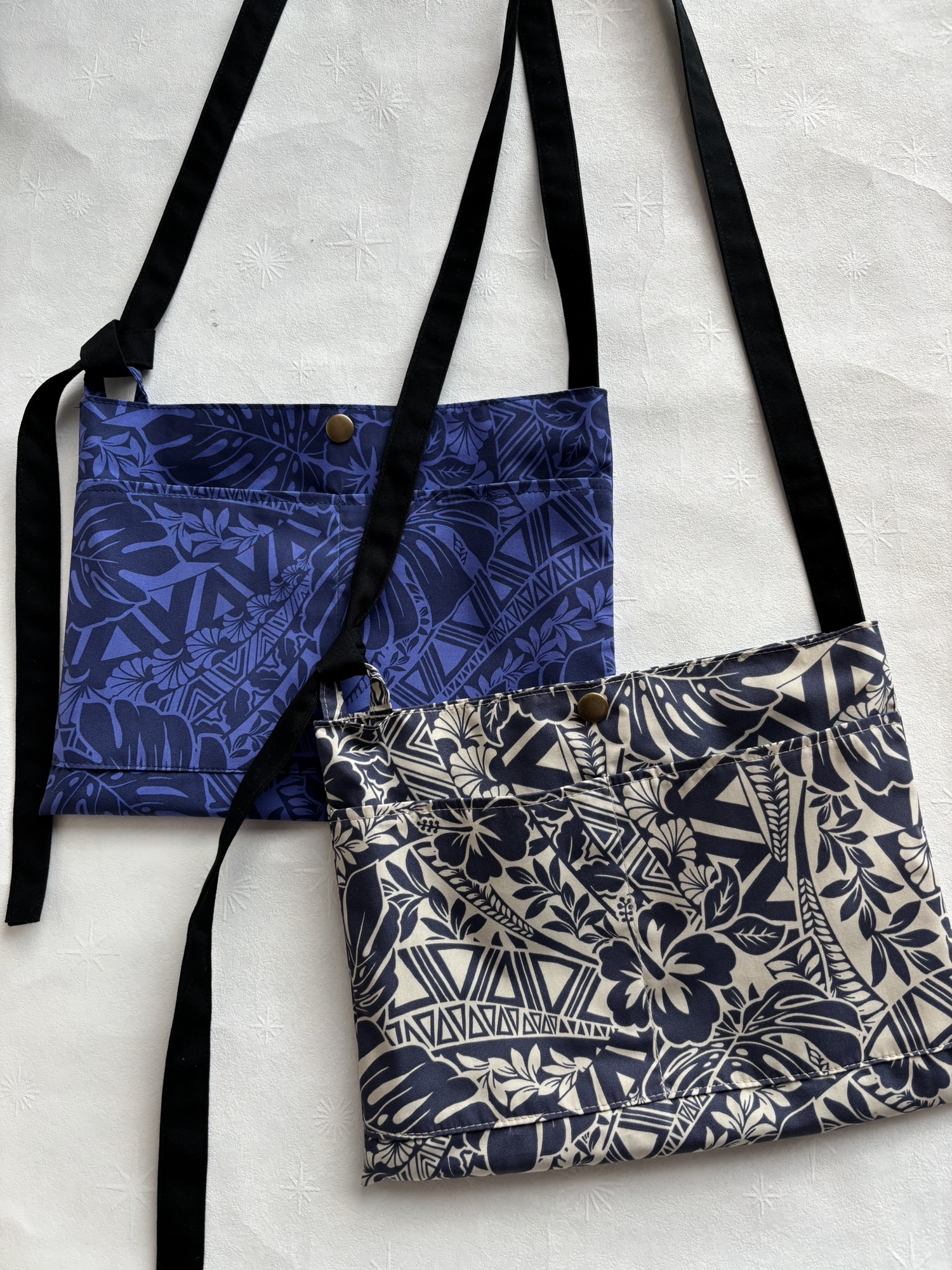 ペットボトルも入るスマホショルダーバッグ かご風 - mocasewing's