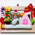 白クマサンタのXmas〜壁掛け〜