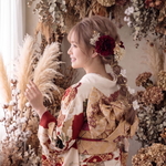 2501 LALALAの髪飾り𓂃𓈒𓏸 成人式 卒業式 七五三 和装 振袖 成人式 胡蝶蘭 卒業式 結婚式 髪飾り