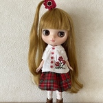 ミディブライスoutfitお花刺繍のお洋服セット