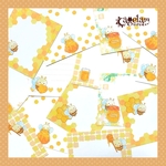 ぺたっと貼れる！『ハチくん』メッセージシール♪MS-020