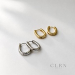 ◎アレルギー対応◎〝キャッチレス〟フープピアス　オーバルピアス　小ぶり　シルバーピアス　ゴールドピアス　スモールピアス　シルバー925プレーティング　ペア　シンプル　フォーマル　アクセサリー　重ね付け