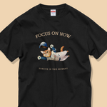 「FOCUS ON NOW」安心のクオリティ/定番コットンTシャツ/送料無料