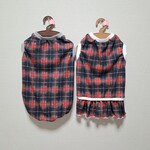コーギー用   オータムチェック　タンクトップorスカート