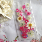 押し花iPhoneケース🎀ピンクバーベナ