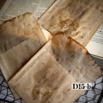 送料無料【D15-bコラージュ素材】海外封筒　珈琲染　硫酸紙　ジャンクジャーナル　ヴィンテージ  雑日記
