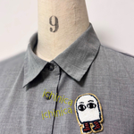 メジェド ビーズ刺繍ブローチ｜古代エジプト 神様｜個性的