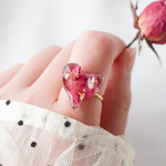 【薔薇の花びら】ローズハート🌹リング💍