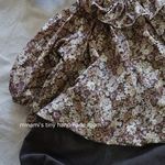 ベビー服　フリル襟のスモックブラウス　80サイズ　♥ママ用ヘアバンド付き♥