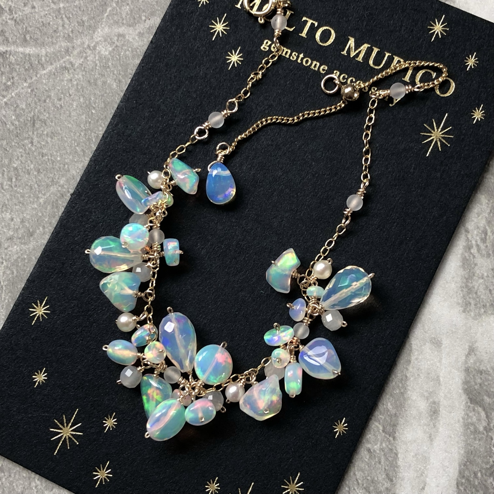 14kgf*オパールの宝箱ブレスレット - MOLTO MUPICO | minne byGMO