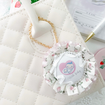 【 人気再販×2‪♥︎ 】ロゼット ♡ マタニティマーク ♡ マタニティロゼット ♡ キーホルダー ♡ リバティ ♡ フローティングフローラ ♡ 妊娠報告  ♡ プレママ ‪♡ 母子手帳 ♡ 淡色