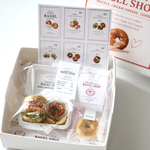 Fried chicken  bagel sandwich set