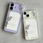 ラベンダーのケース iPhone Android全機種対応 iPhone17 iPhone15 iPhone16 レジン iPhoneケース スマホケース ラベンダー