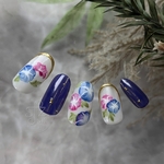 L-130 朝顔　花　◆ sfzネイルチップ