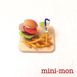 ハンバーガーランチセット★マグネット★