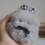 【お値下げ中!!】リボンでおめかし！ふわふわうさぎさん　ぬいぐるみ