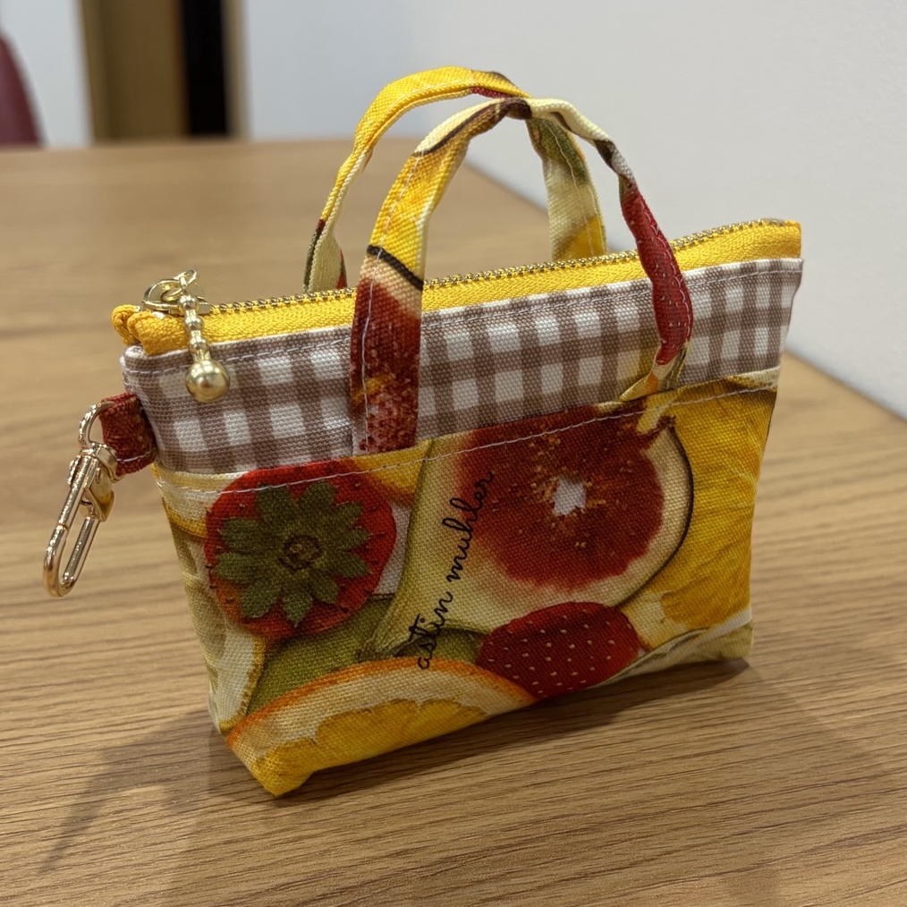 小さなトートバッグ型ポーチ♡チェス⭐︎グレー - KA1NA2TA3'S GALLERY