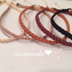 全5色♡シンプル✴︎三つ編みチョーカー✦ฺ.⚪️︎