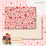【Red accessories】デザインペーパー　10枚