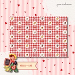 【Lovely plaid pattern】純白ロール紙　10枚