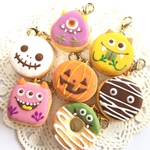 フェイクスイーツ*ハロウィン・モンスター・ドーナツ・チャーム*フェイクフード・HALLOWEEN