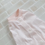 犬服 M ハートジャガード天竺  ミルクピンク バックオープン(背中開き) ✨送料無料✨