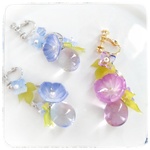 朝顔ドロップイヤリング/ピアス