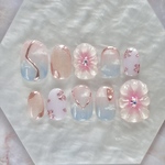 134. Petal Mist【現品あり】  ネイルチップ サイズオーダー可